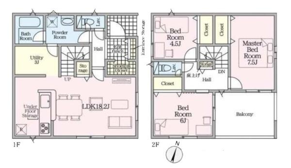 クレイドルガーデン下垣内 ５号棟 ／新築一戸建の間取り