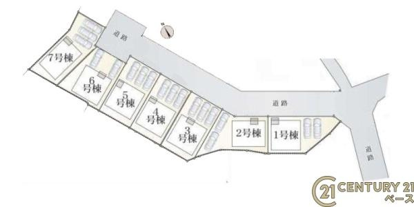 クレイドルガーデン下垣内 ６号棟 ／新築一戸建の区画図|■こちらの物件は６号棟です！■
