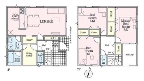クレイドルガーデン下垣内 ６号棟 ／新築一戸建の間取り