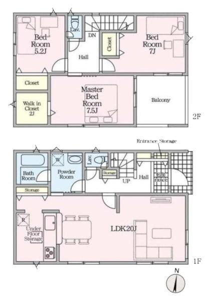 クレイドルガーデン下垣内 ７号棟 ／新築一戸建の間取り