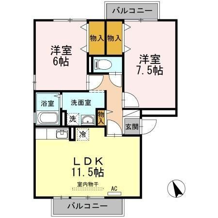 【間取り】 | マンマミーヤ　Ｃ棟