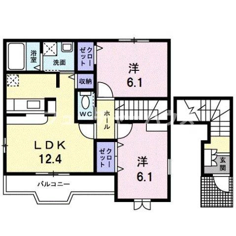 メゾンソレイユⅡの間取り