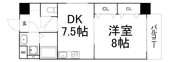 【間取り】 | セントアミール南久宝寺