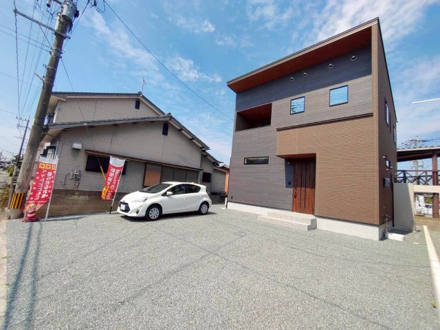 柳川市吉原の新築一戸建の駐車場