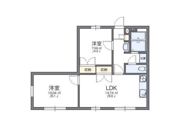 レオパレス羽折の間取り