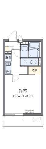 クレイノＴＡＫＡ　ゼータの間取り|代表的な間取のため実際の間取とは異なる場合があります