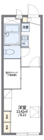 レオパレススカイクレインの間取り