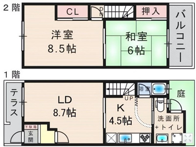 【区画図】 | ペディハウス川西市霞ヶ丘2丁目テラス