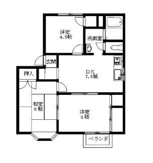 【間取り】 | グレースB棟