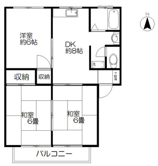 【間取り】 | ルミエール中山