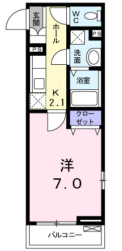 リバーサイド元町中華街の間取り
