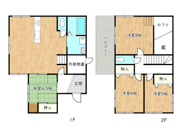 【間取り】 | 姫路市下手野４丁目／中古戸建