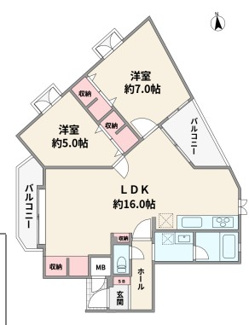 【間取り】 | プチ武庫之荘パート３ | お二人様におすすめの２LDKの間取りです♪