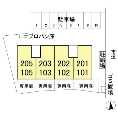エターナル・ハピネスの区画図