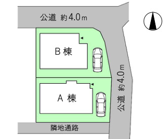 泉区下和泉5丁目 新築戸建 4440万円の区画図|A棟