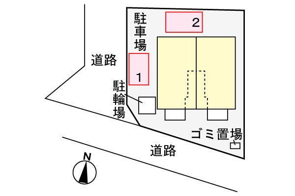 サニーホームの駐車場