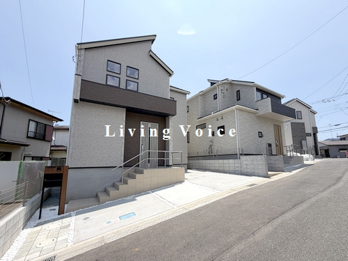【仲介手数料０円】伊勢原市東大竹　新築一戸建て　全5棟の外観|全体　伊勢原市東大竹　新築一戸建て　全5棟