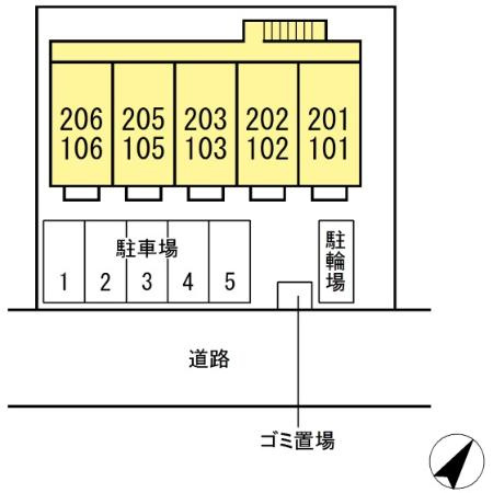 ルミエール末広の区画図