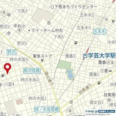 【地図】 | レジデンシア目黒八雲