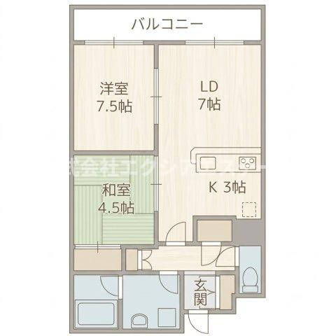 ぷりんすマンションの間取り