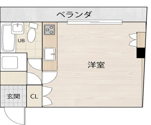 サンハイツ粉浜の間取り