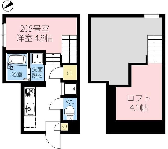 千葉市花見川区幕張町５丁目のアパートの間取り