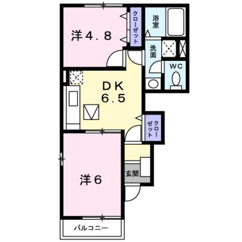 【間取り】 | ソレイユ友Ｂ棟