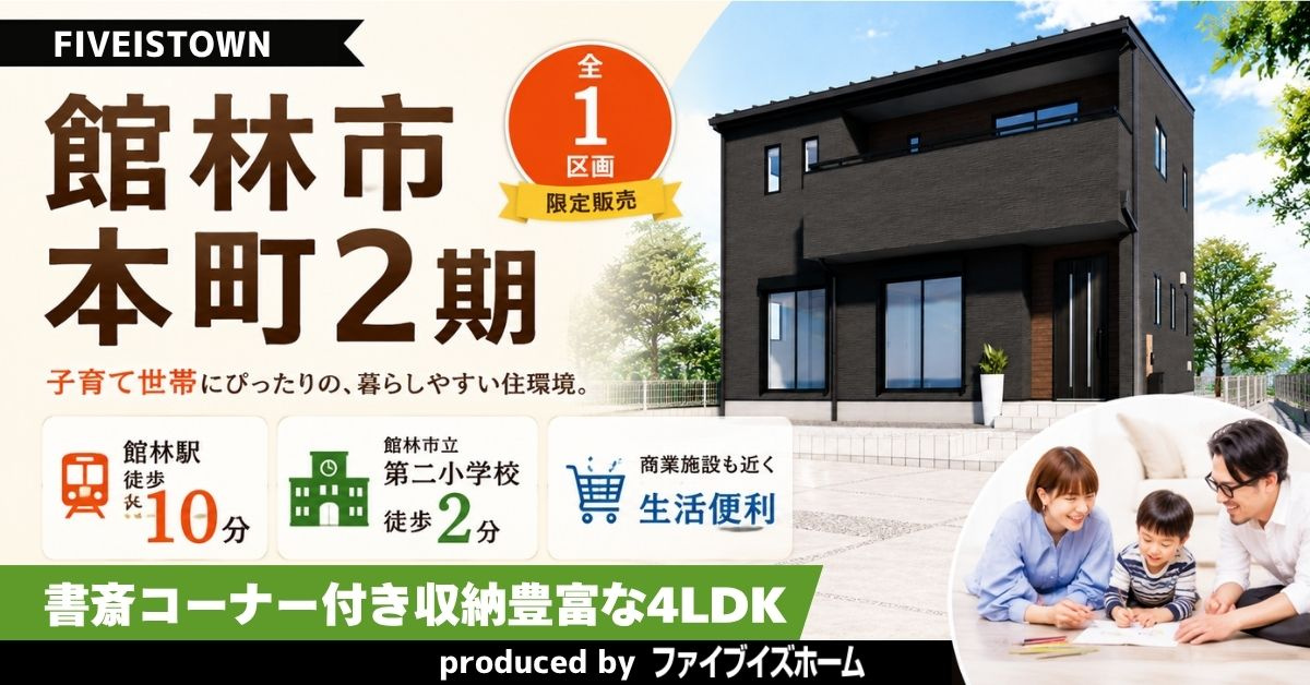 群馬県館林市本町【全１区画】ファイブイズタウンの画像
