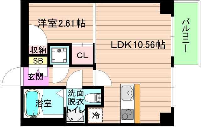 大阪市都島区中野町４丁目の賃貸マンションの間取り