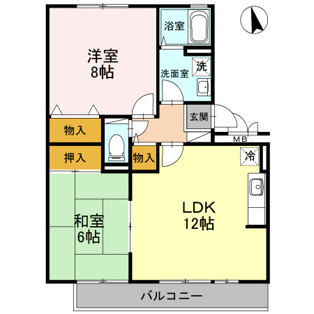 セジュール壹番館の間取り