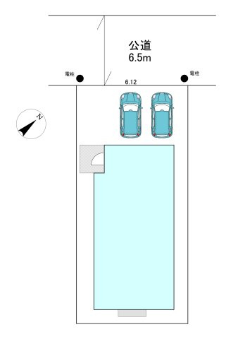 【GRAFARE REUSE HOUSE】名古屋市緑区鏡田　の区画図|全体区画数｜全1棟
◆並列駐車2台可能！(但し、車種による)
◎まずは、お気軽にお問い合わせください。現地を案内しながら周辺環境も見て頂けます。　　　　　　　　　　　　　　　　　　　　　　　　　　　　