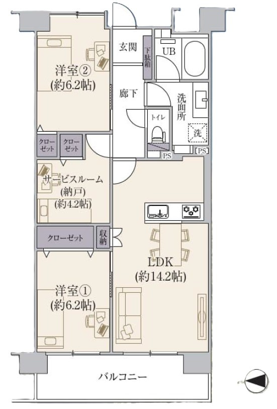 【間取り】の画像