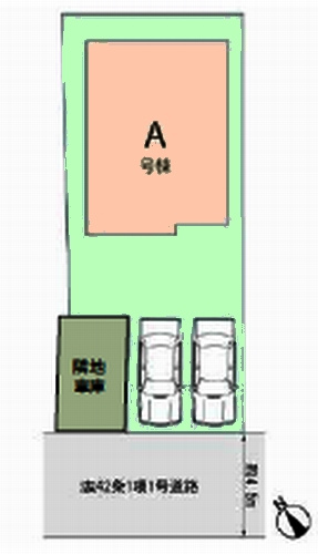 【仲介手数料０円】座間市明王　新築一戸建ての区画図|座間市明王　新築一戸建て