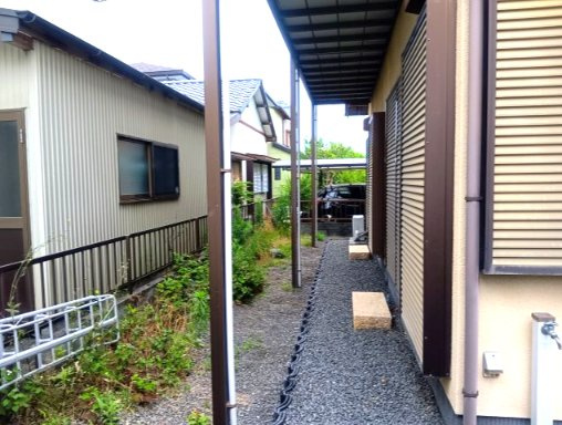 売中古戸建　焼津市石津中町の庭|家の裏側に南向きの小さなお庭があって、家庭菜園など趣味でお使いいただくことができます！