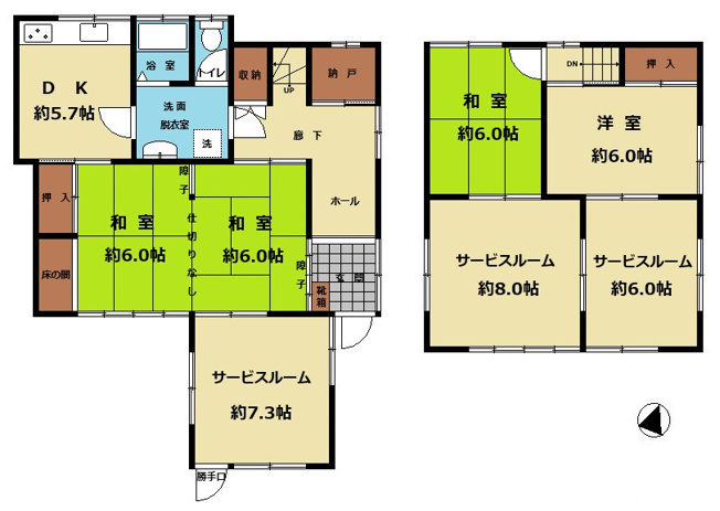 【間取り】 | 売主/収益/中古戸建/ふじみ野市川崎