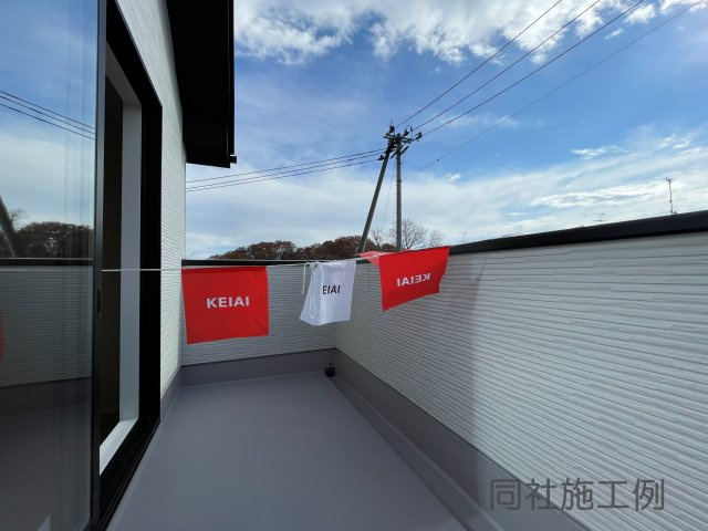 新築戸建・新築建売　郡山市喜久田町3期　富田東小学校・富田中学校のバルコニー|同社施工例
