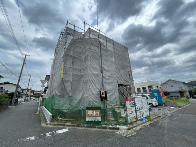 新築戸建・新築建売　郡山市喜久田町3期　富田東小学校・富田中学校の前面道路含む現地写真