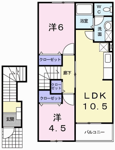 グリーンヒルズＥの間取り