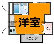 仲介手数料0円！鶴田マンションの間取り