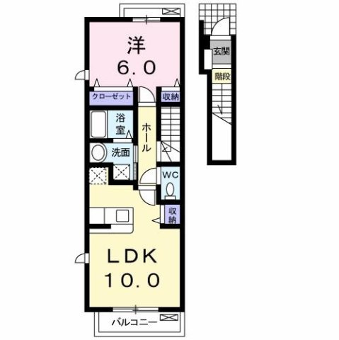 トレスアールヴォレ　Ａの間取り