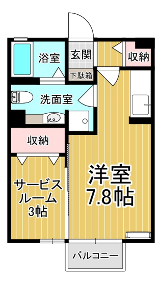 【間取り】 | タウンコート西茂呂 | 一人暮らしを考えている方にオススメ物件です♪