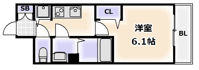 【間取り】 | プレサンス難波セレクト