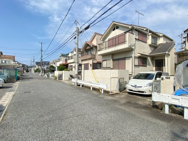 南別府3丁目土地の前面道路含む現地写真