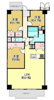 【間取り】 | 朝日プラザ千里北D棟