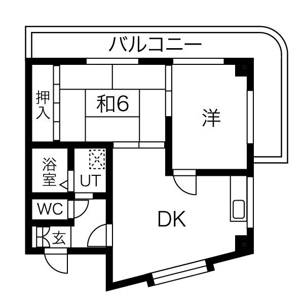 メゾンインクスあびこの間取り