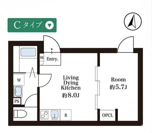 【間取り】 | プライムスクエア池上