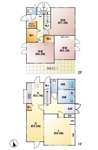 【間取り】 | 北葛飾郡杉戸町堤根　中古戸建