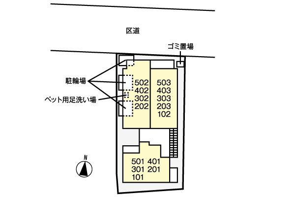 ユイマール三ノ輪の駐車場