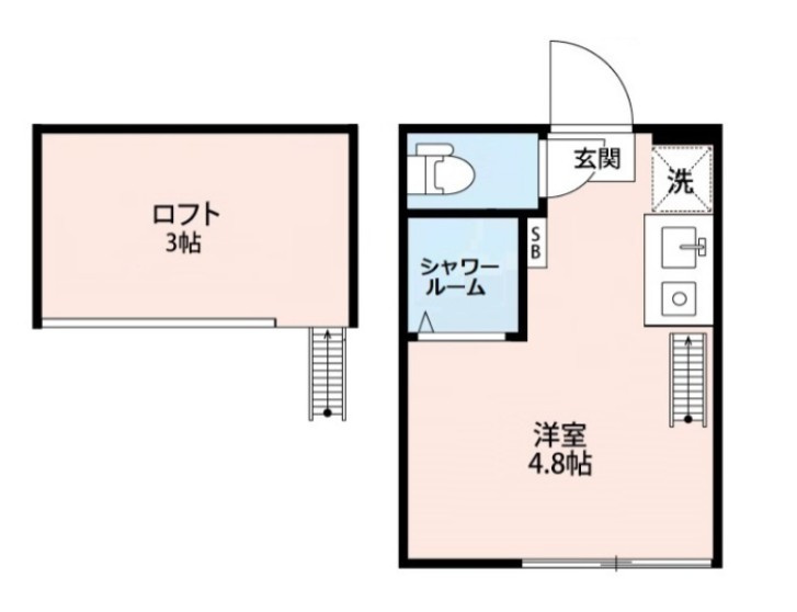 北区志茂３丁目のアパート