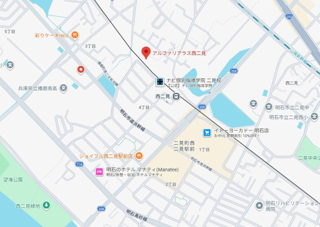 アルファリアラス西二見　2階の地図